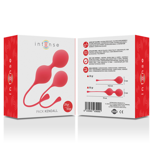 INTENSE - PACK PALLE KEGEL KENDALL ROSSO - INTENSE HEALTH & FUN | Lingerie Harness Boutique