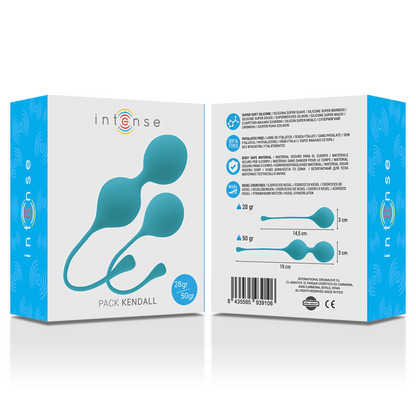 INTENSE - PACK PALLE KEGEL KENDALL BLU - INTENSE HEALTH & FUN | Lingerie Harness Boutique