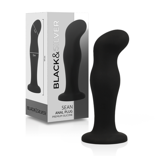 BLACK&SILVER - SEAN PLUG ANALE PREMIUM IN SILICONE NERO - BLACK&SILVER | Lingerie Harness Boutique