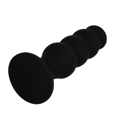 BLACK&SILVER - PLUG ANALE IN SILICONE SCOTT PREMIUM NERO - BLACK&SILVER | Lingerie Harness Boutique