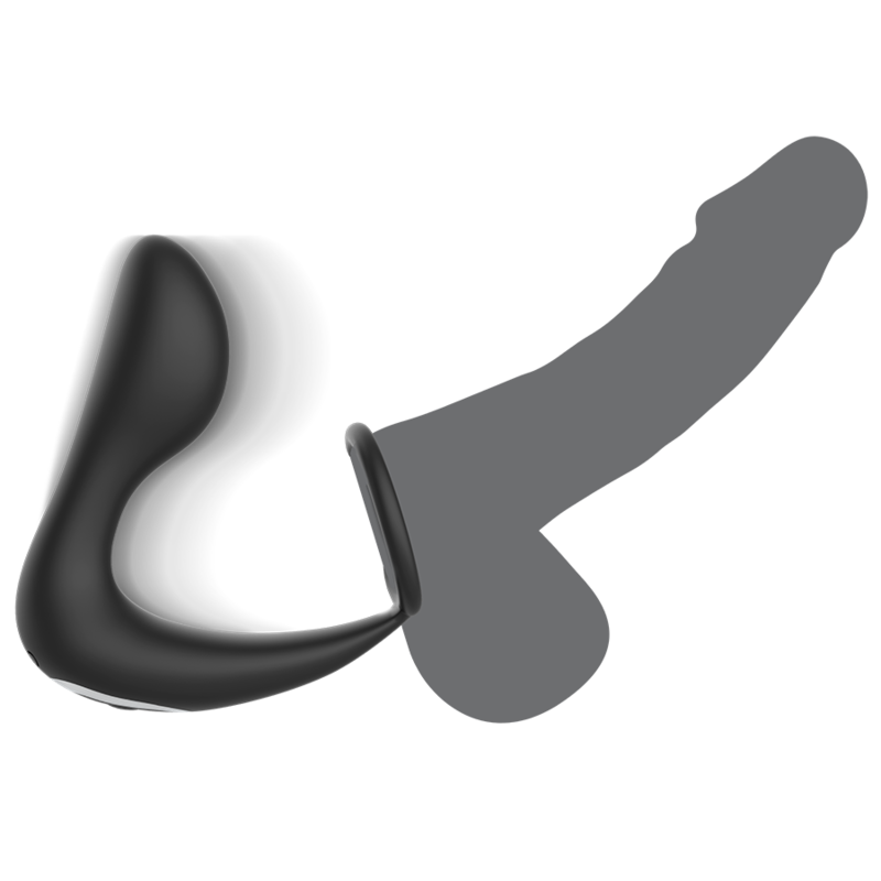 BLACK&SILVER - MASSAGGIATORE ANALE CON TELECOMANDO RICARICABILE IN SILICONE NERO - BLACK&SILVER | Lingerie Harness Boutique