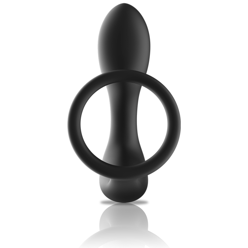 BLACK&SILVER - MASSAGGIATORE ANALE CON TELECOMANDO RICARICABILE IN SILICONE NERO - BLACK&SILVER | Lingerie Harness Boutique