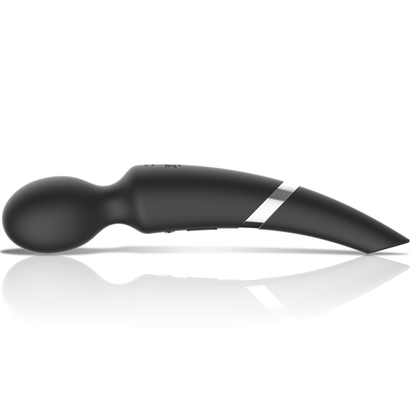 BLACK&SILVER - MASSAGGIATORE E ASPIRAZIONE IN SILICONE RICARICABILE BECK NERO - BLACK&SILVER | Lingerie Harness Boutique
