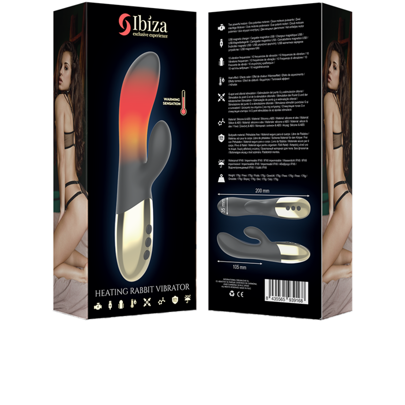 IBIZA - VIBRATORE CONIGLIO RISCALDANTE - IBIZA TECHNOLOGY | Lingerie Harness Boutique
