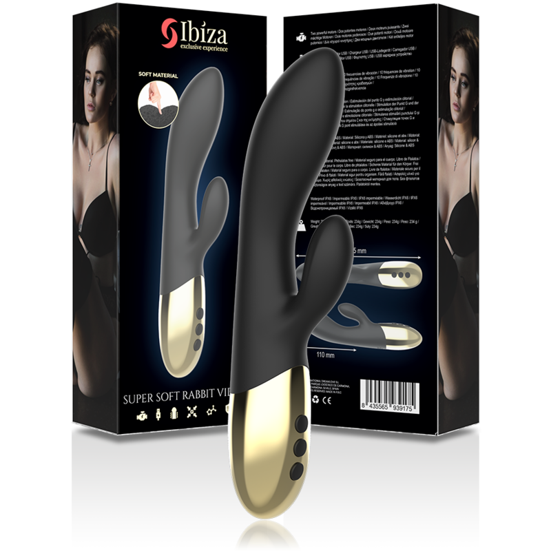 IBIZA - VIBRATORE CONIGLIO SUPER MORBIDO - IBIZA TECHNOLOGY | Lingerie Harness Boutique