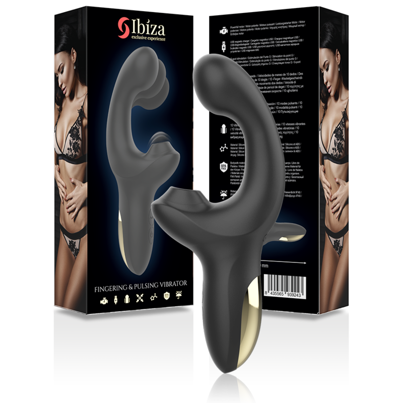 IBIZA - FINGER AND PULSATING VIBRATOR