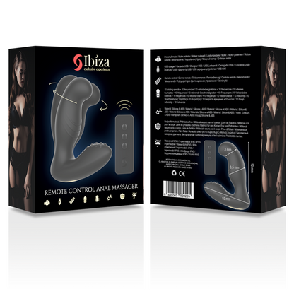 IBIZA - MASSAGGIATORE ANALE TELECOMANDO 10 x 3,5 CM - IBIZA TECHNOLOGY | Lingerie Harness Boutique