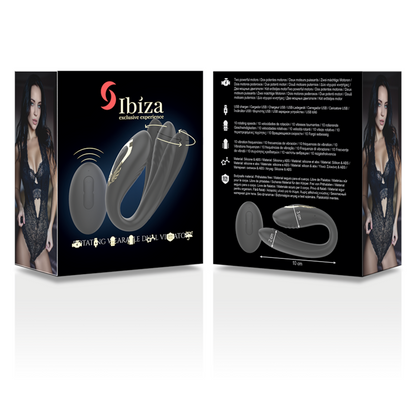 IBIZA - DOPPIO VIBRATORE ROTANTE - IBIZA TECHNOLOGY | Lingerie Harness Boutique
