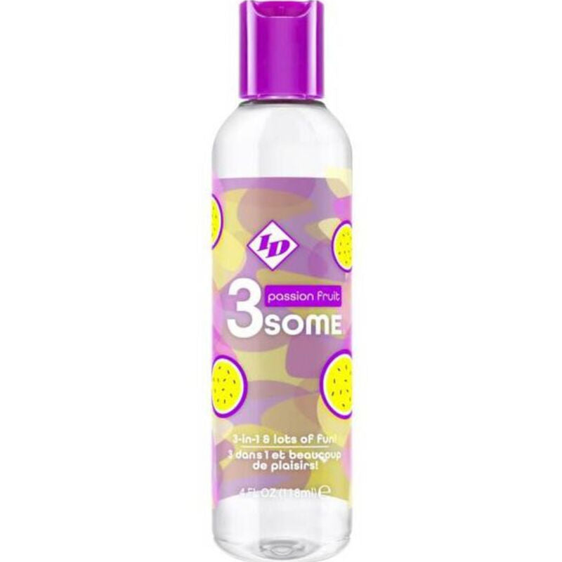 ID 3SOME - BOTTIGLIA DI FRUTTO DELLA PASSIONE DA 4 FL OZ - ID 3SOME | Lingerie Harness Boutique