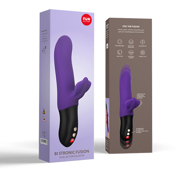 FUN FACTORY - BI STRONIC FUSION DUAL PULSATOR PURPLE