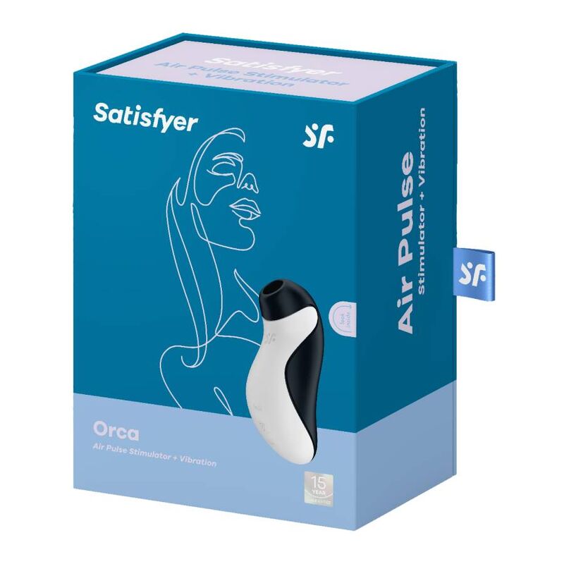 SATISFYER - STIMOLATORE ORCA AIR PULSE + VIBRAZIONE - SATISFYER AIR PULSE | Lingerie Harness Boutique