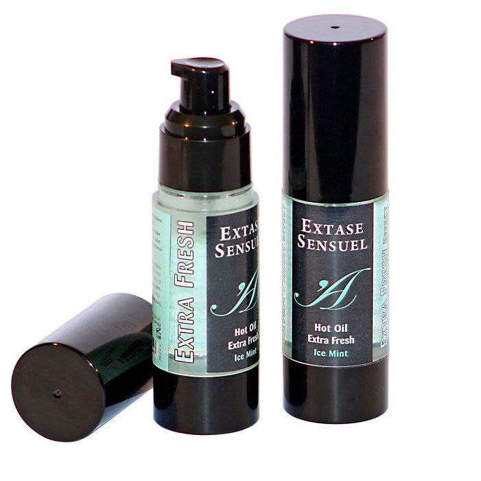 EXTASE SENSUAL - OLIO DA MASSAGGIO CON EFFETTO GHIACCIO EXTRA FRESCO 30 ML - EXTASE SENSUAL | Lingerie Harness Boutique