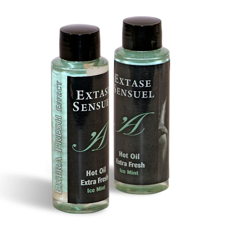 EXTASE SENSUAL - OLIO DA MASSAGGIO CON EFFETTO GHIACCIO EXTRA FRESCO 100 ML - EXTASE SENSUAL | Lingerie Harness Boutique