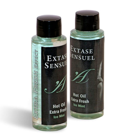 EXTASE SENSUAL - OLIO DA MASSAGGIO CON EFFETTO GHIACCIO EXTRA FRESCO 100 ML - EXTASE SENSUAL | Lingerie Harness Boutique