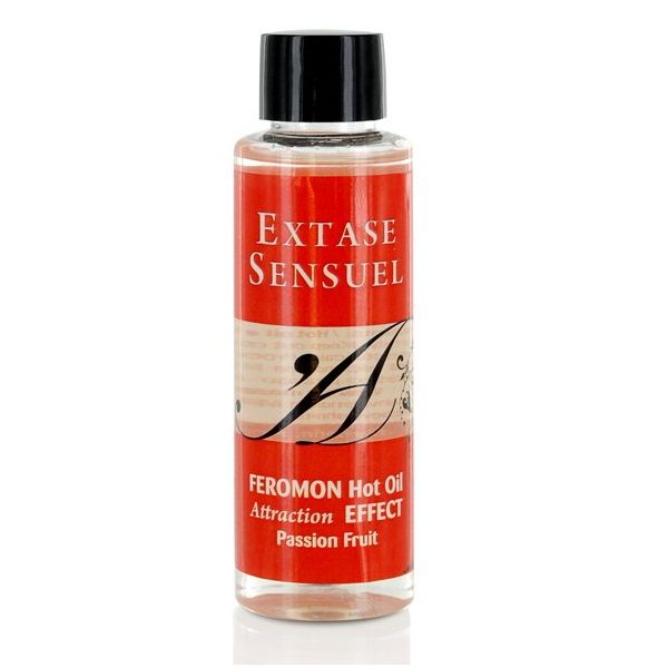 EXTASE SENSUAL - OLIO DA MASSAGGIO EFFETTO CALORE AI FEROMONI DEL FRUTTO DELLA PASSIONE 100 ML - EXTASE SENSUAL | Lingerie Harness Boutique