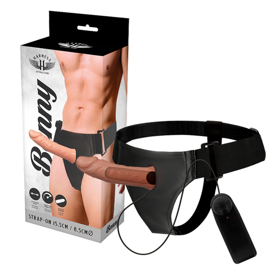 HARNESS ATTRACTION - RNES HOLLOW BENNY CON VIBRATORE 15 CM -O- 4.5 CM - HARNESS ATTRACTION | Lingerie Harness Boutique
