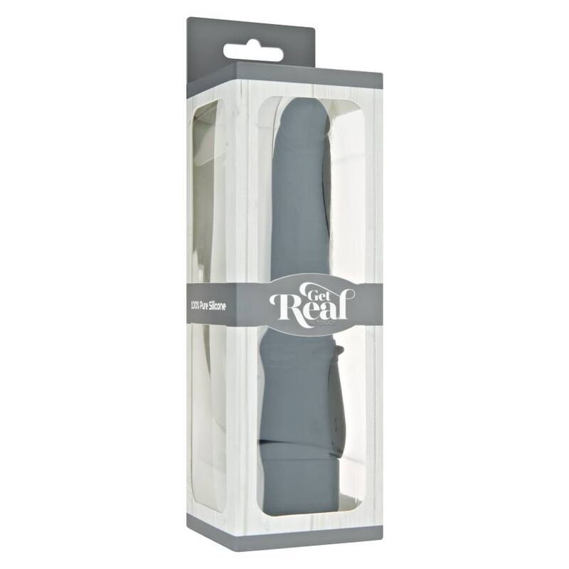 GET REAL - VIBRATORE LISCIO CLASSICO NERO - GET REAL | Lingerie Harness Boutique