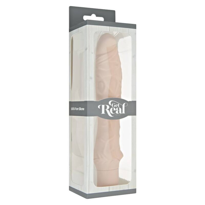 GET REAL - CLASSICO GRANDE VIBRATORE NATURALE - GET REAL | Lingerie Harness Boutique