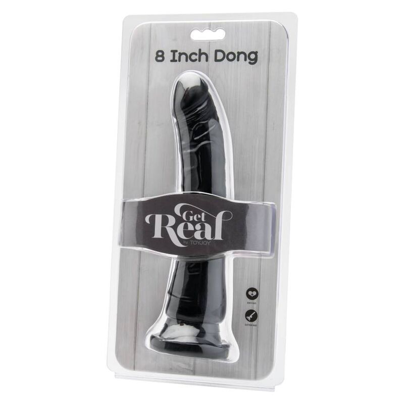 GET REAL - DONG 20,5 CM NERO - GET REAL | Lingerie Harness Boutique