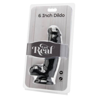GET REAL - DILDO 12 CM CON SFERE NERO - GET REAL | Lingerie Harness Boutique