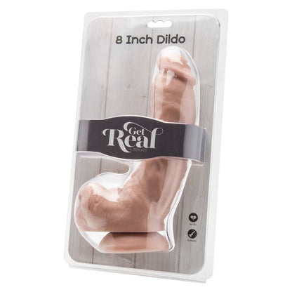 GET REAL - DILDO 20,5 CM CON PALLE DI PELLE - GET REAL | Lingerie Harness Boutique