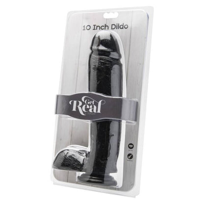 GET REAL - DILDO 25,5 CM CON SFERE NERO - GET REAL | Lingerie Harness Boutique