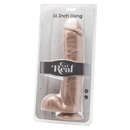 GET REAL - DILDO 28 CM CON PALLE DI PELLE - GET REAL | Lingerie Harness Boutique