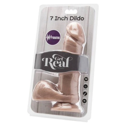 GET REAL - DILDO 18 CM CON VIBRATORE PER SFERE - GET REAL | Lingerie Harness Boutique