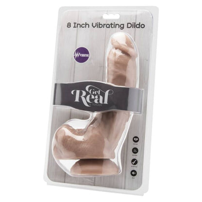 GET REAL - DILDO 20,5 CM CON VIBRATORE PER SFERE - GET REAL | Lingerie Harness Boutique