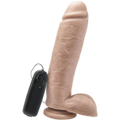 GET REAL - 25.5 CM DILDO WITH BALL VIBRATOR