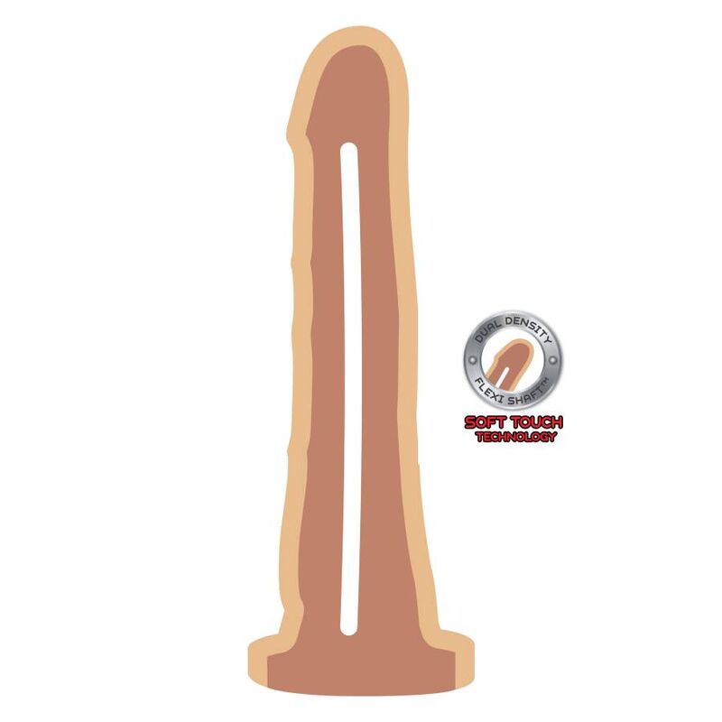 GET REAL - DONG A DOPPIA DENSIT 19 CM PELLE - GET REAL | Lingerie Harness Boutique