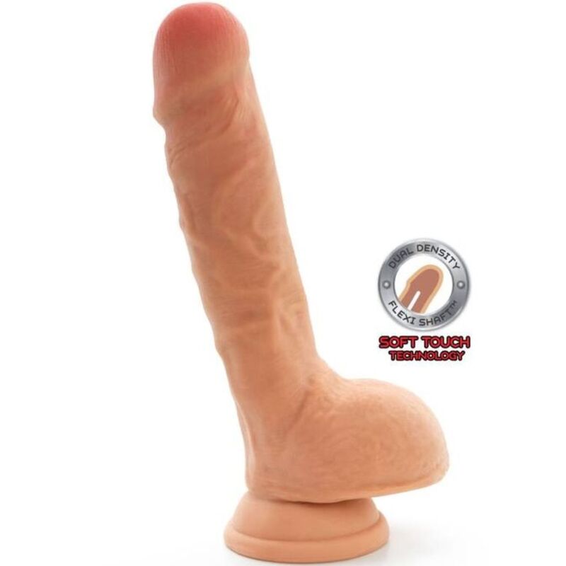 GET REAL - DILDO A DOPPIA DENSIT 25,5 CM PALLE DI PELLE - GET REAL | Lingerie Harness Boutique