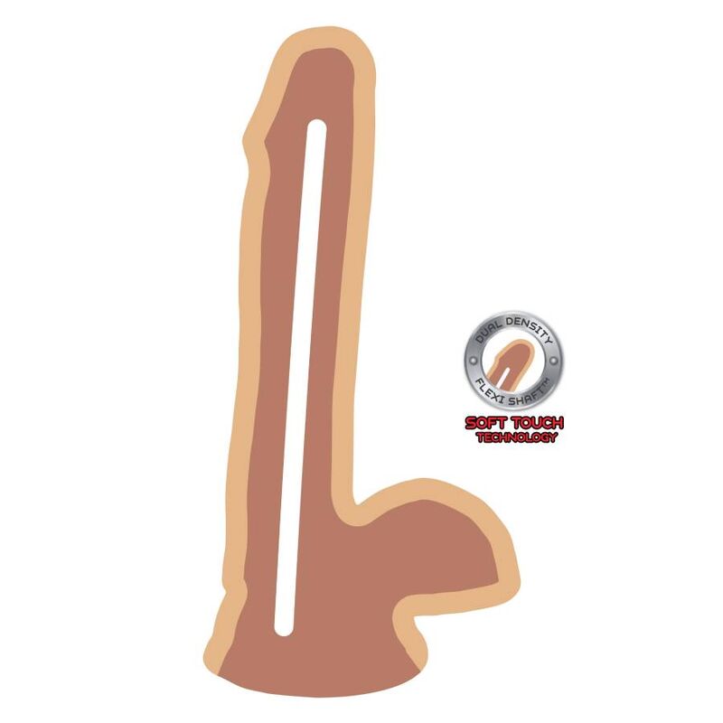 GET REAL - DILDO A DOPPIA DENSIT 17 CM PALLE PELLE - GET REAL | Lingerie Harness Boutique