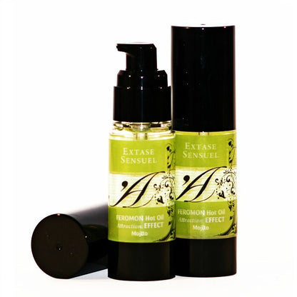 EXTASE SENSUAL - OLIO DA MASSAGGIO EFFETTO CALORE AI FEROMONI DEL MOJITO 30 ML - EXTASE SENSUAL | Lingerie Harness Boutique