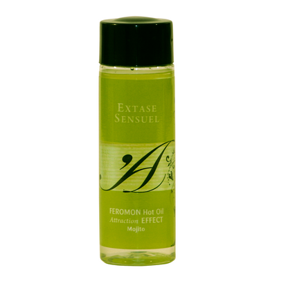 EXTASE SENSUAL - OLIO DA MASSAGGIO EFFETTO CALORE AI FEROMONI DEL MOJITO 100 ML - EXTASE SENSUAL | Lingerie Harness Boutique