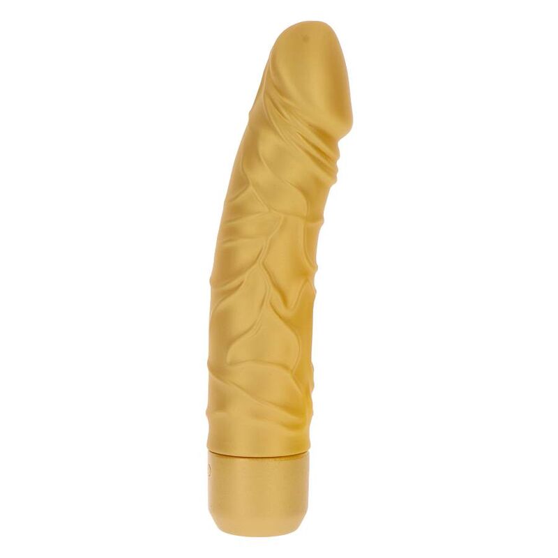 GET REAL - VIBRATORE ORIGINALE GOLD DICKER ORO - GET REAL | Lingerie Harness Boutique