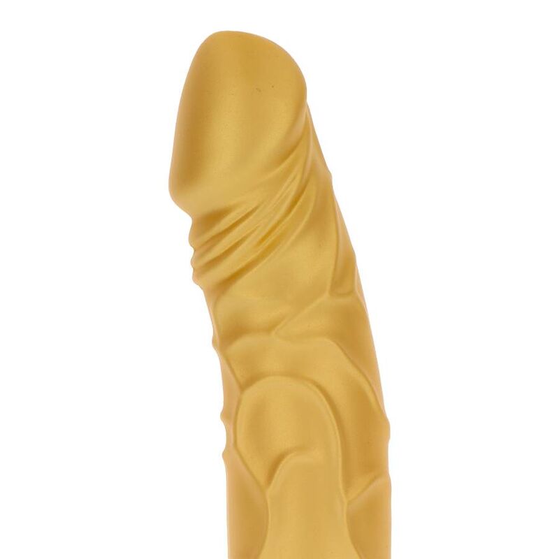 GET REAL - VIBRATORE ORIGINALE GOLD DICKER ORO - GET REAL | Lingerie Harness Boutique