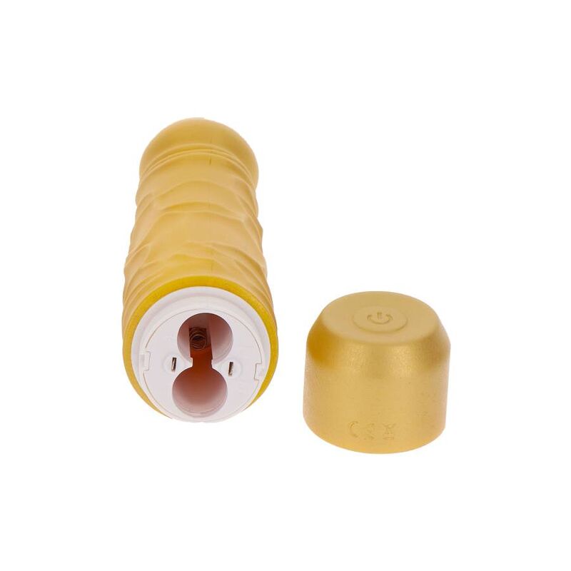 GET REAL - VIBRATORE ORIGINALE GOLD DICKER ORO - GET REAL | Lingerie Harness Boutique