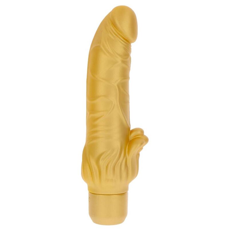 GET REAL - VIBRATORE GOLD DICKER STIM ORO - GET REAL | Lingerie Harness Boutique