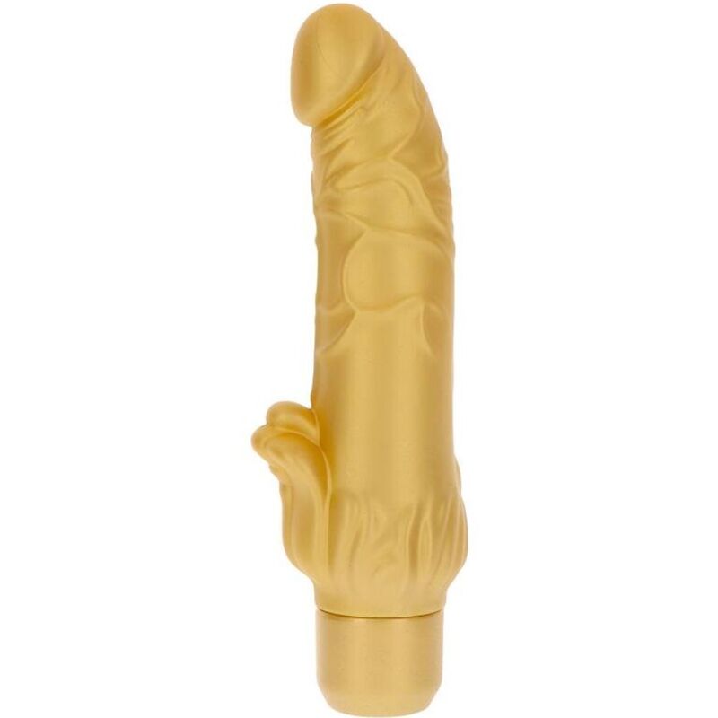 GET REAL - VIBRATORE GOLD DICKER STIM ORO - GET REAL | Lingerie Harness Boutique
