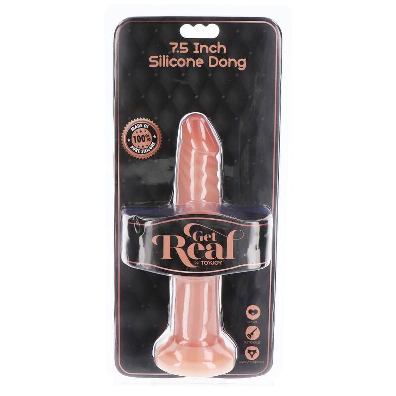 GET REAL - DONG IN SILICONE 19 CM PELLE - GET REAL | Lingerie Harness Boutique