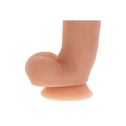 GET REAL - DILDO IN SILICONE 18 CM CON PALLE IN PELLE - GET REAL | Lingerie Harness Boutique