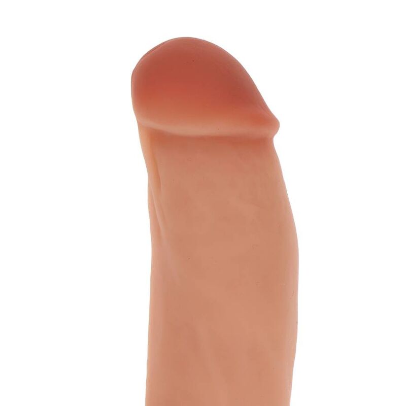 GET REAL - DILDO IN SILICONE 18 CM CON PALLE IN PELLE - GET REAL | Lingerie Harness Boutique
