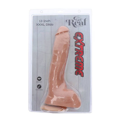 GET REAL - DILDO XXXL ESTREMO 34 CM PELLE - GET REAL | Lingerie Harness Boutique