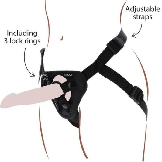 GET REAL - IMBRAGATURA CON CINTURINO NERA - GET REAL | Lingerie Harness Boutique