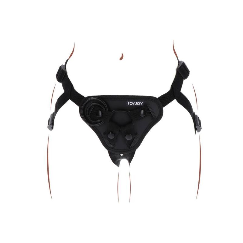 GET REAL - IMBRAGATURA CON CINTURINO NERA - GET REAL | Lingerie Harness Boutique