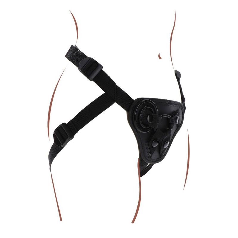 GET REAL - IMBRAGATURA CON CINTURINO NERA - GET REAL | Lingerie Harness Boutique
