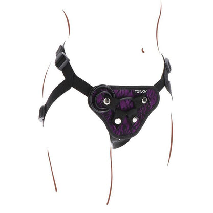 GET REAL - LACE HARNESS WITH PURPLE STRAP