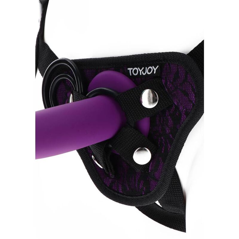 GET REAL - IMBRAGATURA IN PIZZO CON CINTURINO VIOLA - GET REAL | Lingerie Harness Boutique