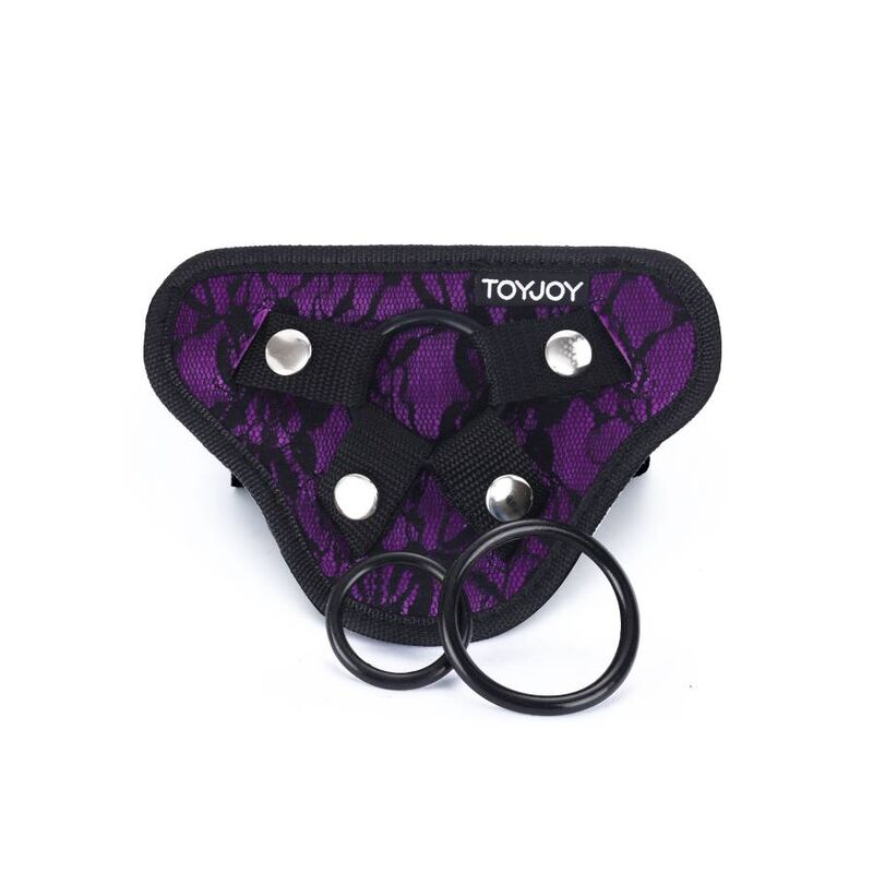 GET REAL - IMBRAGATURA IN PIZZO CON CINTURINO VIOLA - GET REAL | Lingerie Harness Boutique